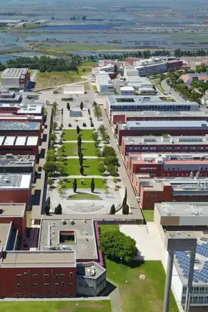 Fotografia aérea da Universidade de Aveiro